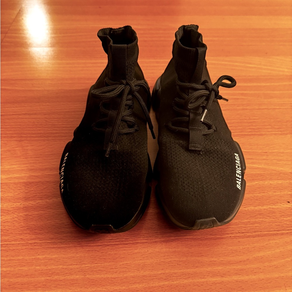 Must go Moving sale! Balenciaga Speed Recycled Knit Sneakers Black - Picture 4 of 11